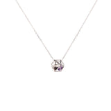 WATER (ICOSAHEDRON) DIFFUSER NECKLACE in 925 Sterling Silver (Wellness Jewellery)