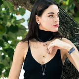 WATER (ICOSAHEDRON) DIFFUSER NECKLACE in 18ct Gold /925 Sterling Silver (Wellness Jewellery)
