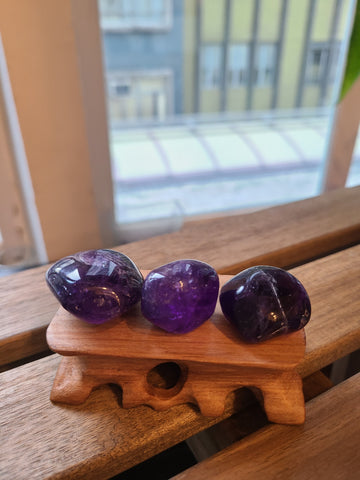 Purple Tourmaline (one set of three stones)